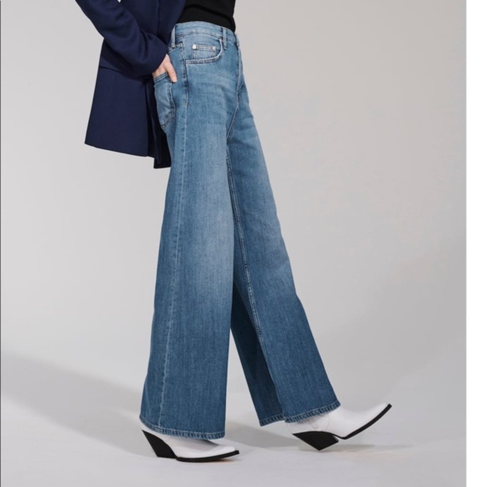 🎁Zara Flare high waisted Premium Jeans Malibu❤️ - Picture 3 of 6